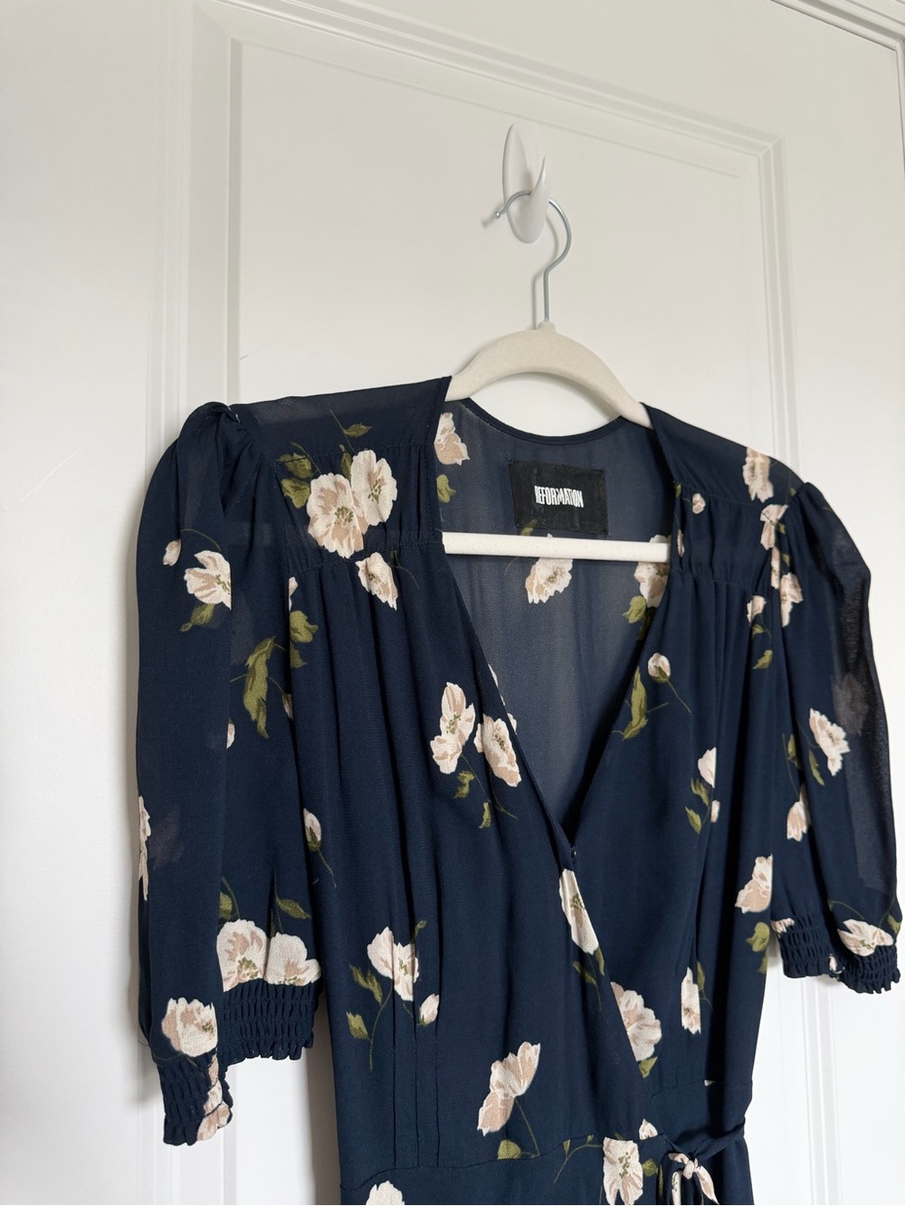 Reformation Floral Wrap Midi Dress - Picture 5 of 5